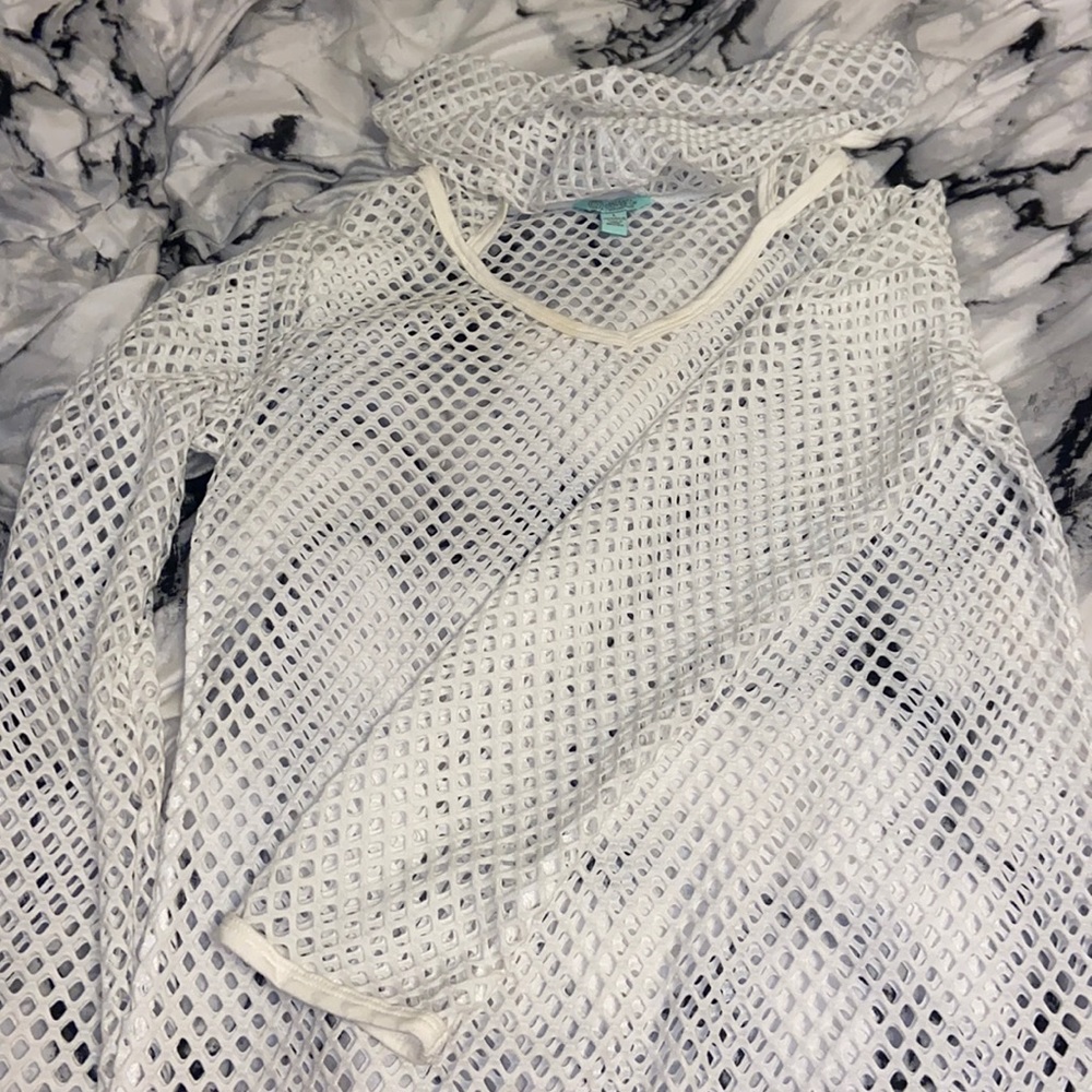 white beach coverup